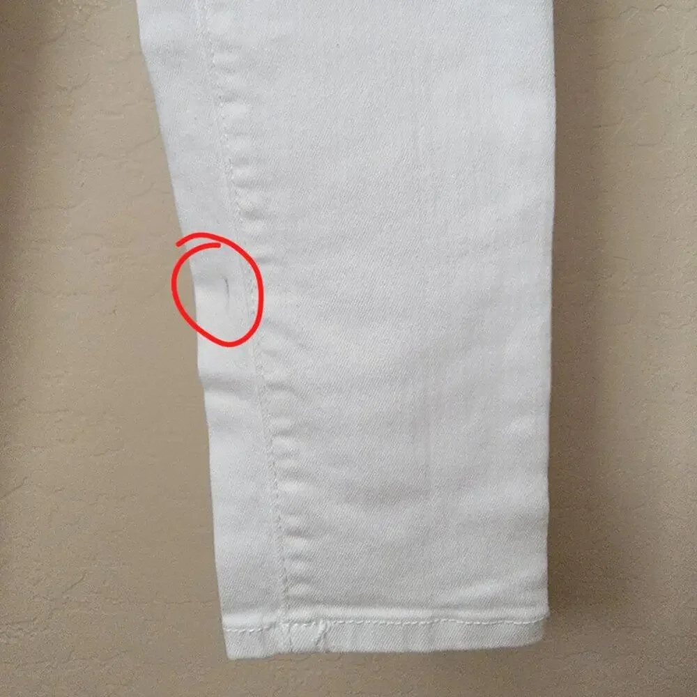 Mossimo High Rise Skinny White Denim Jeans